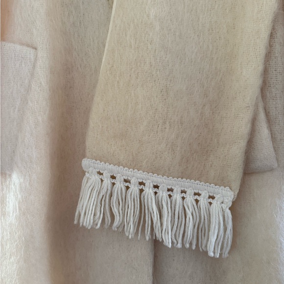 Vintage Weiss Cream Long Mohair Coat - Picture 4 of 11